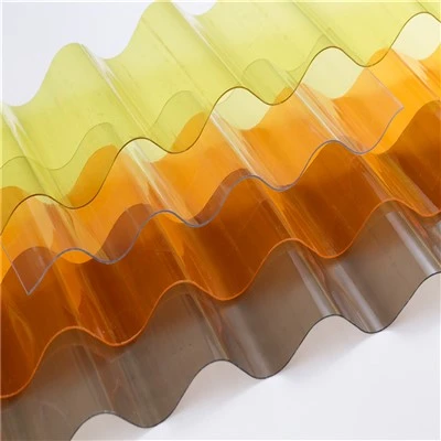 Corrugated Polycarbonate Skylight Roofing Sheets